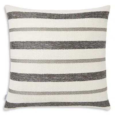 Mode Living Terra Java Throw Pillow, 12 X 24 In Striped Gray Metallic