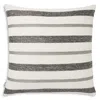 Mode Living Terra Java Throw Pillow, 22 X 22 In Striped Gray Metallic