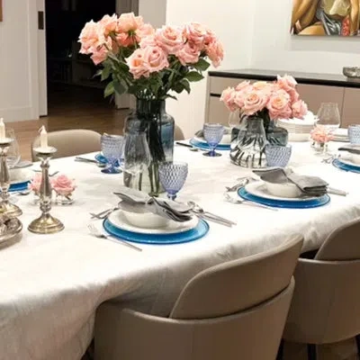 Mode Living Vail Tablecloth In White