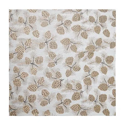 Mode Living Verbier Napkins In Brown,white