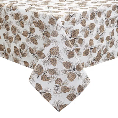 Mode Living Verbier Tablecloth, 70 X 128 In Brown