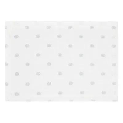 Mode Living Vogue 20" Linen Placemat In Silver