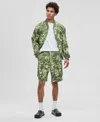 Mode Of One Men's Abstracted Floral Regular-fit Printed 9" Cargo Shorts, Macy's Exclusive In Green
