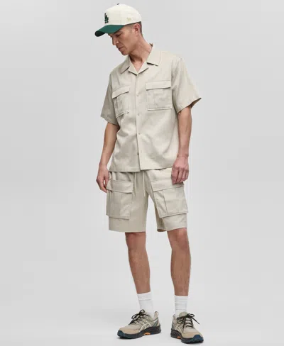 Mode Of One Men's Camp Collar Twill Shirt, Exclusively At Macy's