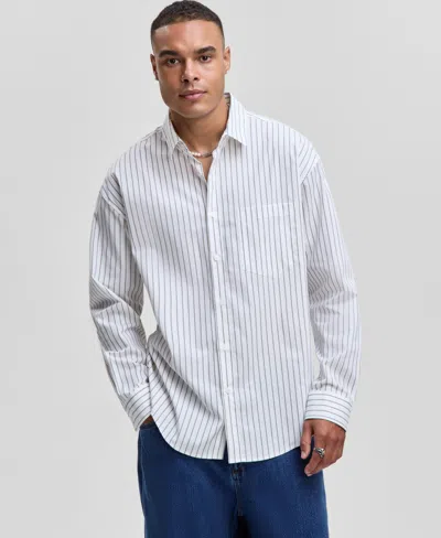 Mode Of One Men's Chance Relaxed-fit Shirt, Macy's Exclusive In White
