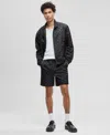 Mode Of One Mens Check Jacquard Relaxed Fit Track Jacket Check Jacquard Regular Fit 6 1 2 Track Shorts Macys Exc In Black