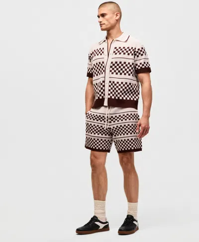 Mode Of One Men's Check Sweater Shorts, Macy's Exclusive