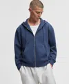 Mode Of One Men's Full-zip Scuba Knit Hoodie, Macy's Exclusive In Blue