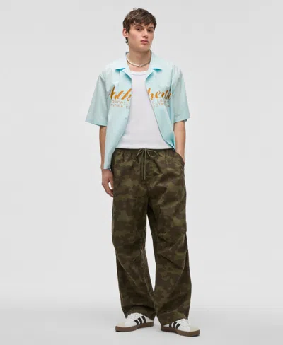 Mode Of One Men's Glass Camo Utility Joggers, Exclusively At Macy's In Deep Olive
