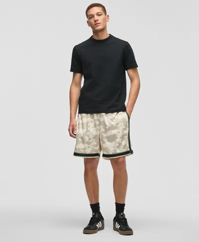 Mode Of One Men's Glass Regular-fit Camouflage 7" Mesh Shorts, Exclusively At Macy's In Soft Vanilla