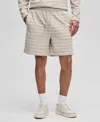 Mode Of One Men's Horizontal-stripe Terry Shorts, Exclusively At Macy's