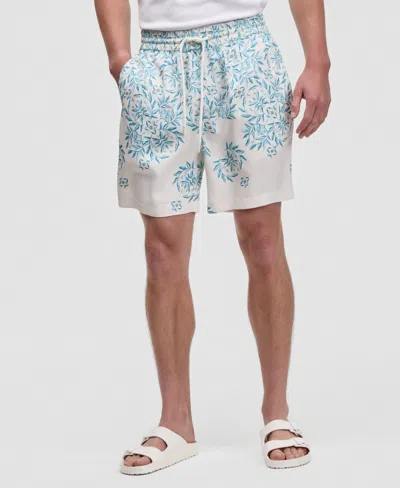 Mode Of One Men's Kaleidoscope Tropical 6.5" Shorts, Macy's Exclusive In Blue