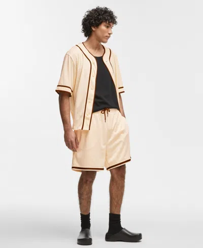 Mode Of One Men's Logo Shorts, Exclusively At Macy's In Soft Vanilla
