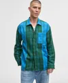Mode Of One Men's Long-sleeve Cotton Plaid Shirt, Macy's Exclusive In Green