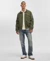 Mode Of One Men's Multi Pocket Bomber Jacket, Created For Macy's In Wild Ivy