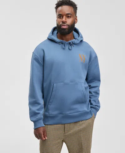 Mode Of One Men's Never Sleep Relaxed Fit Pullover Hoodie, Macy's Exclusive In Blue