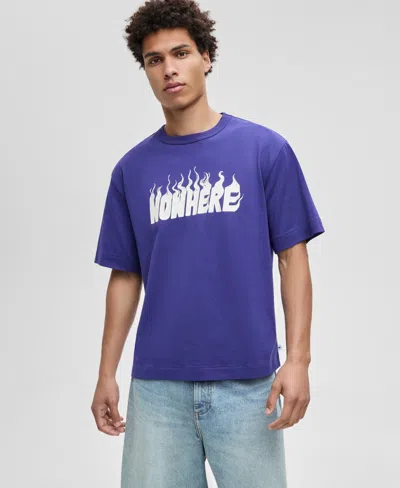 Mode Of One Men's Nowhere Relaxed-fit Graphic T-shirt, Macy's Exclusive In Purple