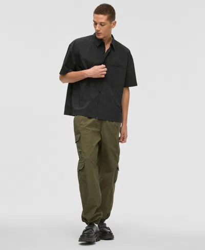 Mode Of One Men's Nylon Cargo Joggers, Exclusively At Macy's In Deep Olive