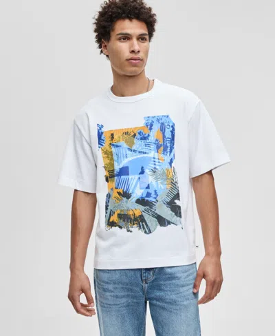 Mode Of One Men's Photo Relaxed-fit Graphic T-shirt, Macy's Exclusive In White