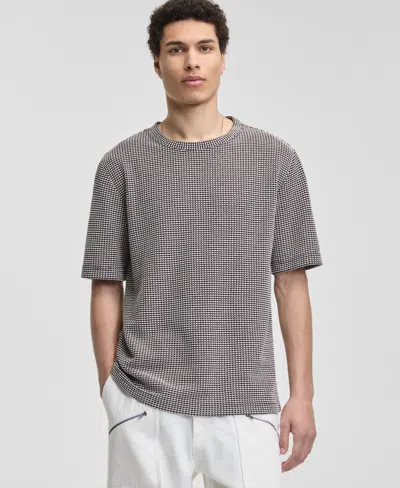 Mode Of One Men's Printed Relaxed Round-neck T-shirt, Macy's Exclusive In Gray