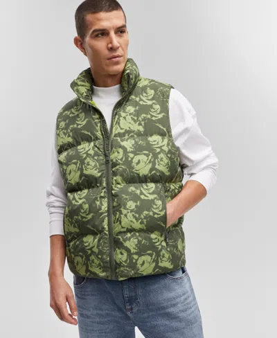 Mode Of One Men's Puffer Vest, Created For Macy's In Wild Ivy