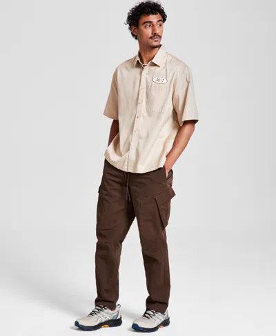 Mode Of One Men's Pull-on Cargo Pants, Created For Macy's In Dark Walnut