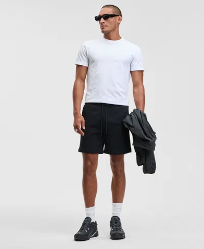 Mode Of One Men's Pull-on Fleece Shorts, Created For Macy's In Black