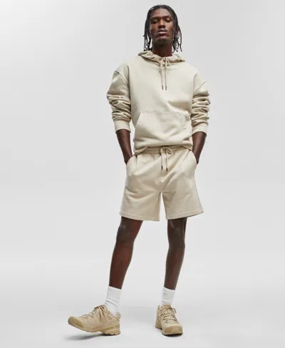 Mode Of One Men's Pull-on Fleece Shorts, Created For Macy's In Dark Ecru