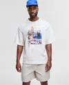 Mode Of One Mens Redefine Ordinary Relaxed Fit Graphic T Shirt Solid Ripstop Shorts Exclusively At Macys In White