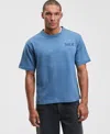 Mode Of One Men's Refreshed Relaxed Fit Short-sleeve Crewneck Graphic T-shirt, Macy's Exclusive In Blue