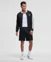 Mode Of One Men's Regular-fit Contrast Paneled 7" Tricot Track Shorts, Exclusively At Macy's In Deep Black