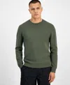 Mode Of One Men's Regular-fit Crewneck Sweater, Created For Macy's In Green
