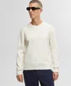 Mode Of One Men's Regular-fit Crewneck Sweater, Created For Macy's In Soft Vanilla
