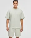 Mode Of One Mens Short Sleeve Sweatshirt Pull On Track Shorts Exclusively At Macys In Iced Mint