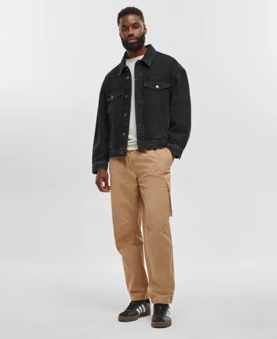 Mode Of One Men's Regular-fit Denim Trucker Jacket, Created For Macy's In Sterling