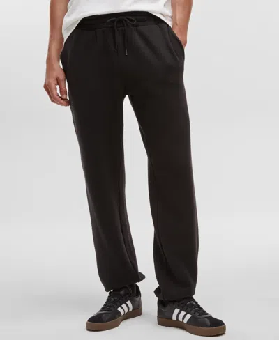 Mode Of One Men's Regular-fit Fleece Joggers, Created For Macy's In Black