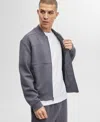Mode Of One Men's Regular-fit Full-zip Track Jacket, Created For Macy's In Ebony Grey