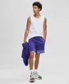 Mode Of One Men's Regular-fit Logo-print 7" French Terry Shorts, Macy's Exclusive In Blue