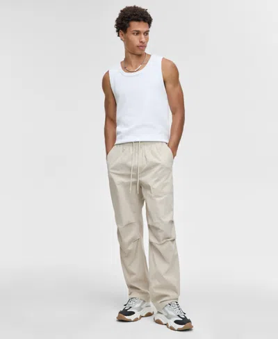 Mode Of One Men's Regular-fit Stretch Ripstop Parachute Pants, Exclusively At Macy's In White
