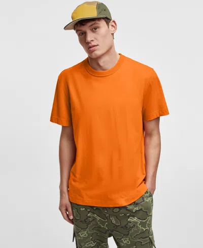 Mode Of One Men's Regular-fit T-shirt, Created For Macy's In Voltage Orange