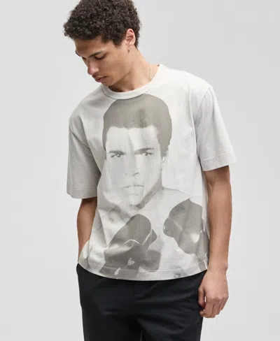 Mode Of One Men's Relaxed Boxing Graphic T-shirt, Macy's Exclusive In Gray