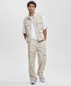 Mode Of One Men's Relaxed Canvas Cargo Pants, Macy's Exclusive In Gray