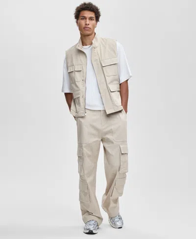 Mode Of One Men's Relaxed Canvas Cargo Pants, Macy's Exclusive In Gray