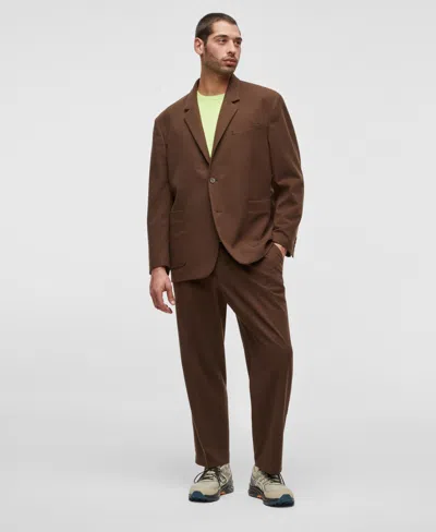 Mode Of One Mens Relaxed Fit Blazer Trousers Exclusively At Macys In Dark Walnut