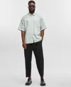 Mode Of One Men's Relaxed-fit Button-down Shirt, Created For Macy's In Iced Mint