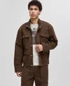 Mode Of One Men's Relaxed-fit Cargo Jacket, Macy's Exclusive In Brown
