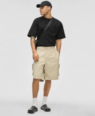 Mode Of One Men's Relaxed-fit Convertible Twill Cargo Pants, Exclusively At Macy's In Dark Ecru