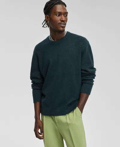 Mode Of One Men's Relaxed-fit Cozy Sweater, Created For Macy's In Deep Malachite