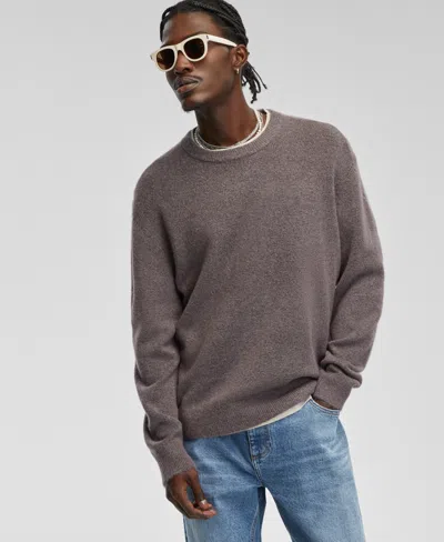 Mode Of One Men's Relaxed-fit Cozy Sweater, Created For Macy's In Soft Moon
