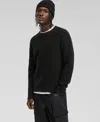 Mode Of One Men's Relaxed-fit Diagonal Texture Sweater, Created For Macy's In Deep Black